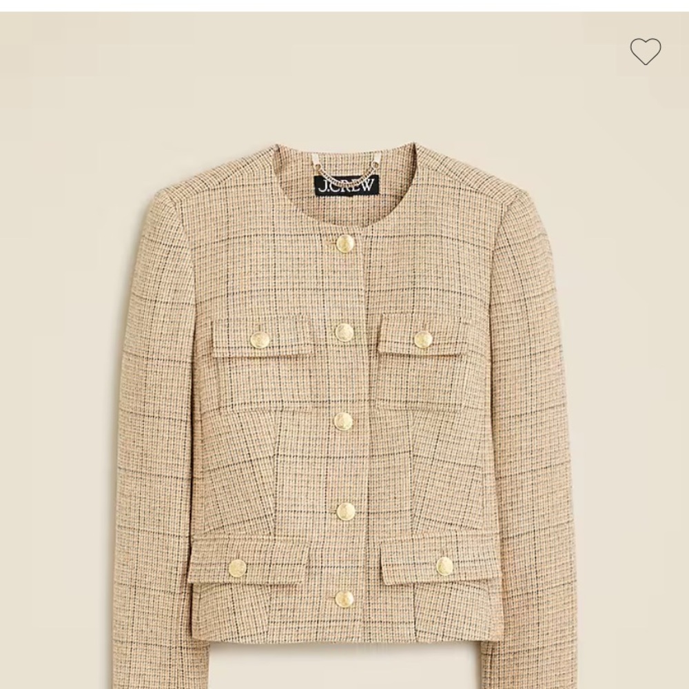 J Crew Isabelle lady jacket in tweed English plaid - Picture 2 of 8